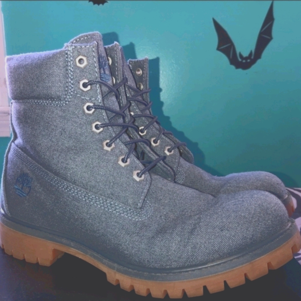 Unisex Denim Timberland Boots
